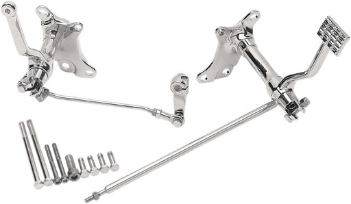 Drag Specialties Forward Controls without Pegs Forward Control Kit Chrome Polished Silver Standard Complete Steel