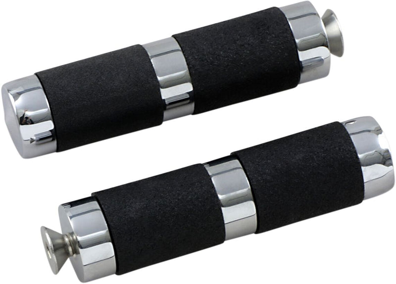 Accutronix  Toe Pegs Rubber Chrome - Part #136365