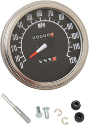Drag Specialties 1:1 Speedometer 68-84 Face MPH for 1971-1972,1980-1983 Harley-Davidson FXR and 1962-1980 Harley-Davidson Touring Motorcycles