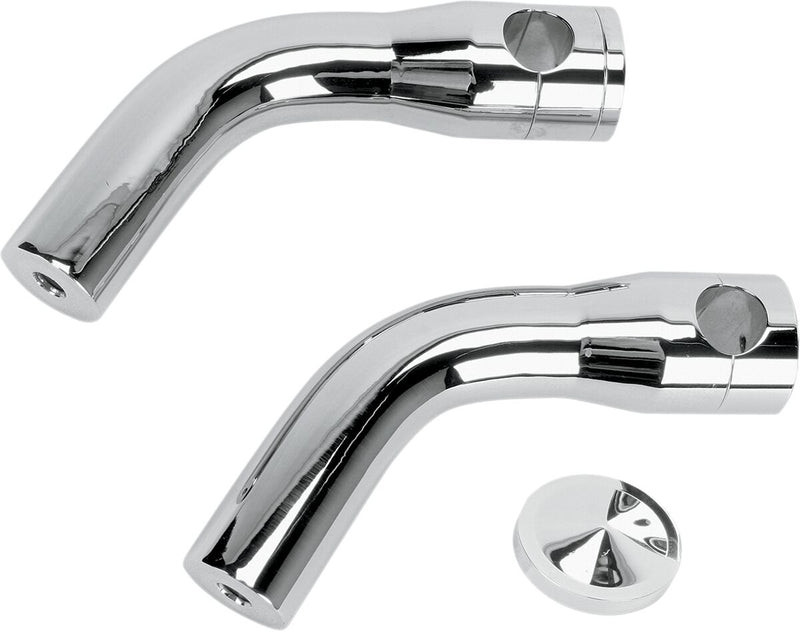 Accutronix  Risers Elite Pullback 6" Chrome - Part #136398