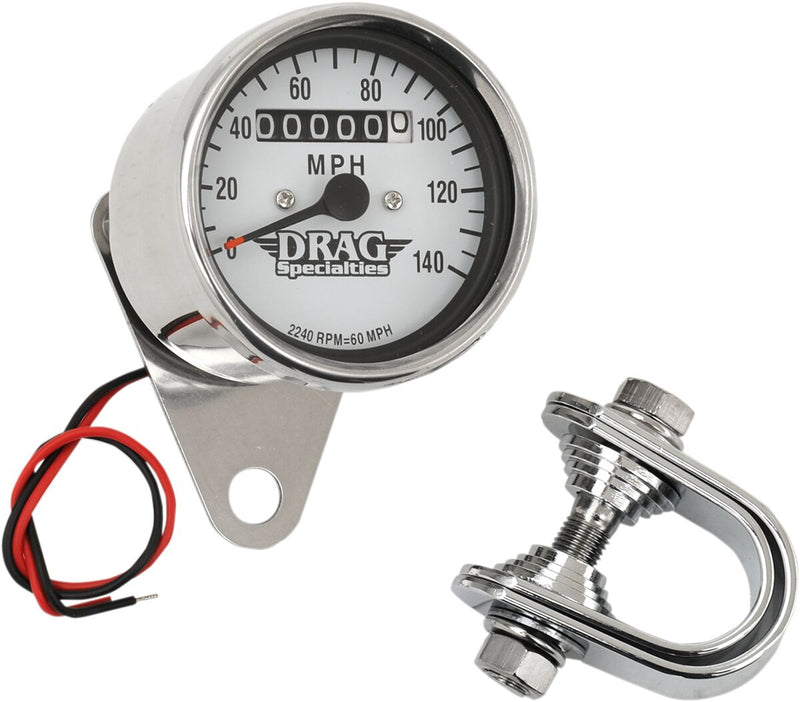 Drag Specialties Mini Speedometer Gauge Mechanical Multi-Function