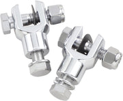 Drag Specialties Replacement Chrome Foot Peg Clevis Mounts Polished Silver Cruise Peg Steel Pair - 17-0425-C-BC202