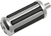 Drag Specialties "Rail" Foot and Shifter Pegs Shift Peg Black Chrome Silver Aluminium Carbon-Steel - 17-0970-BC109N