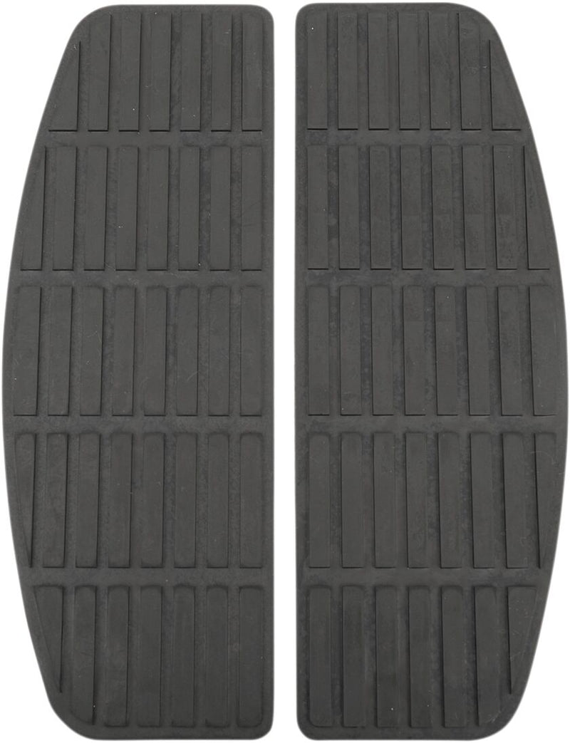 Drag Specialties Damper Floorboard Replacement Rubber Black Insert Pair - 17-0414R-PBLAB2