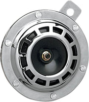 Drag Specialties Chrome Horn Black Mag Electric Each