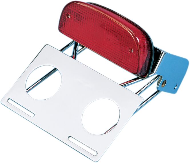 Drag Specialties Custom Taillight and Chrome Bracket Assembly Rear - 12-0050K-BX-LB2
