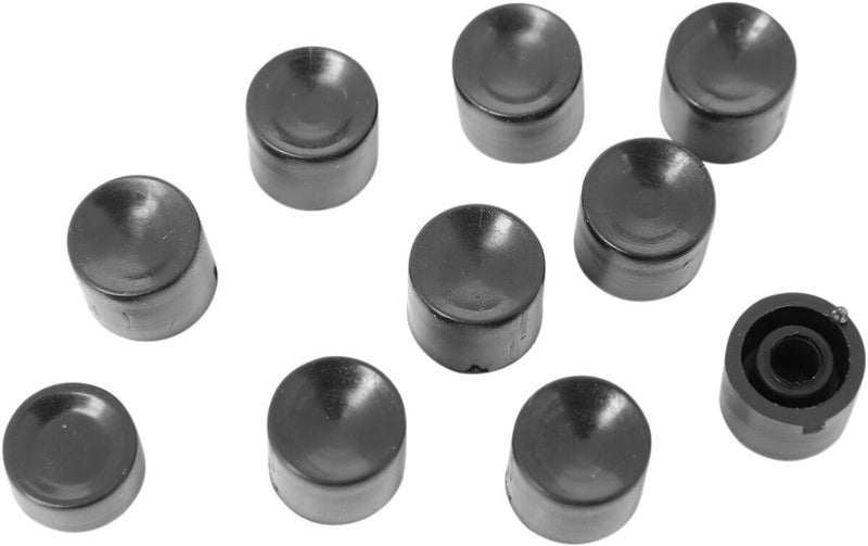 Drag Specialties Handlebar Switch Button Caps Switch Cap Kit Black Flat Plastic 10 Pack - 26-0192-BC101