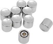 Drag Specialties Handlebar Switch Button Caps Switch Cap Kit Chrome Silver Plastic 10 Pack - 17267-HC3