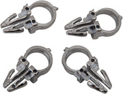 Drag Specialties Handlebar Wiring Clips Chrome Nylon 4 Pack - 31-0001-4-HC3