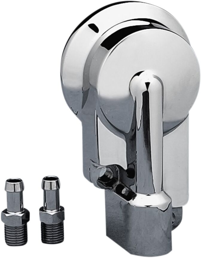 Drag Specialties Custom Oil Filter Mount Chrome Silver