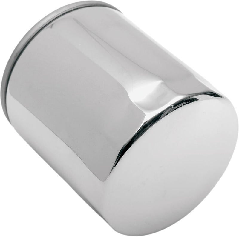 Drag Specialties Spin-On Oil Filter Chrome Silver Standard
