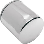 Drag Specialties Spin-On Oil Filter Chrome Silver Standard - 14-0020C-BX18