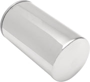 Drag Specialties Spin-On Oil Filter Chrome Silver Standard - 14-0018C-BX41