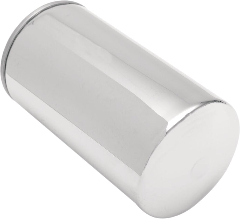 Drag Specialties Spin-On Oil Filter Chrome Silver Standard - 14-0018C-BX41