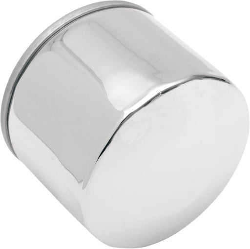 Drag Specialties Magnetic Ring Oil Filter Chrome Silver Spin-On