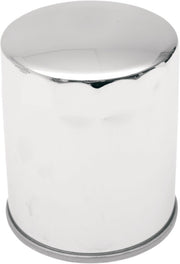 Drag Specialties Magnetic Ring Oil Filter Chrome Silver Spin-On