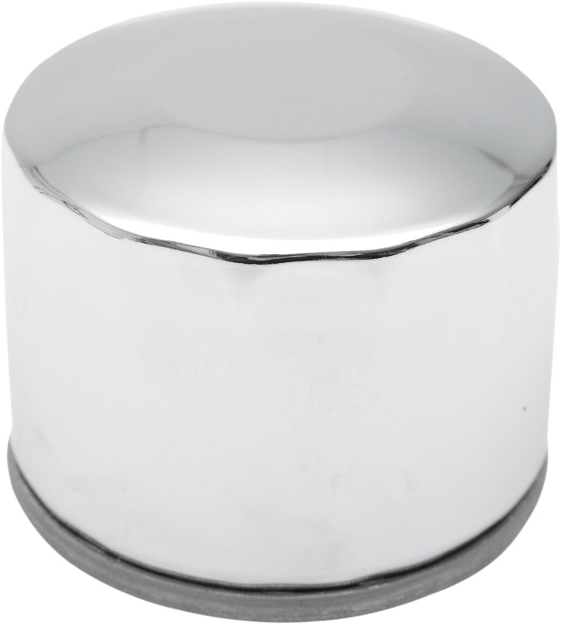 Drag Specialties Spin-On Oil Filter Chrome Silver Standard - 140004-BX29