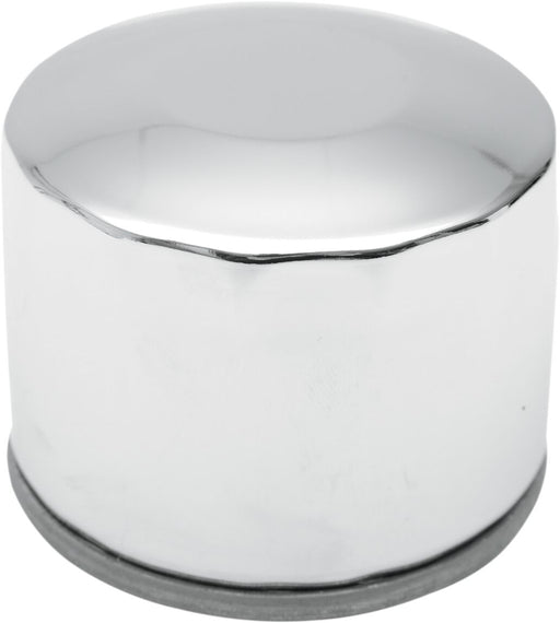 Drag Specialties Spin-On Oil Filter Chrome Silver Standard