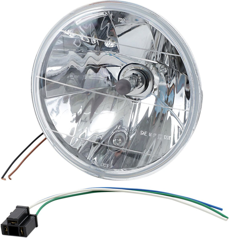 Drag Specialties 7" Headlight With Running Light Bulb Each