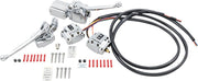 Drag Specialties Handlebar Control Kit Chrome Silver Brake Clutch Aluminium