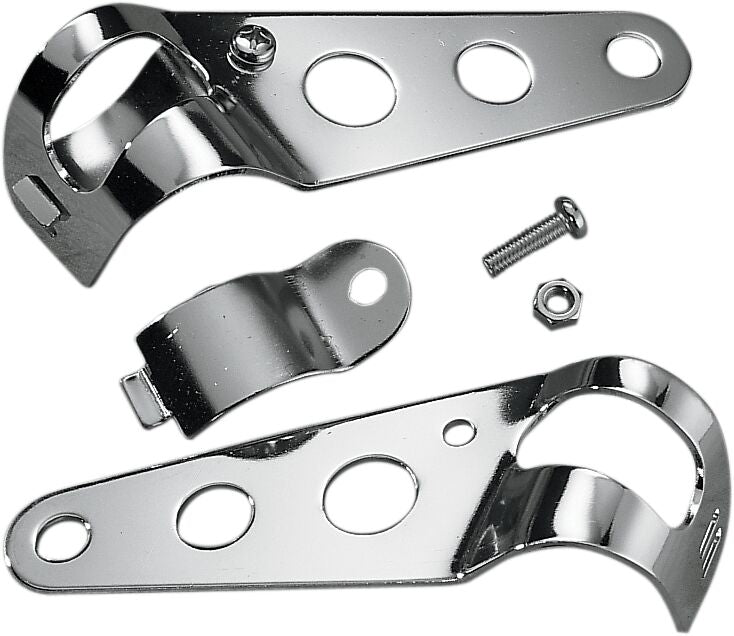 Drag Specialties Side-Mount Headlight Brackets Pair