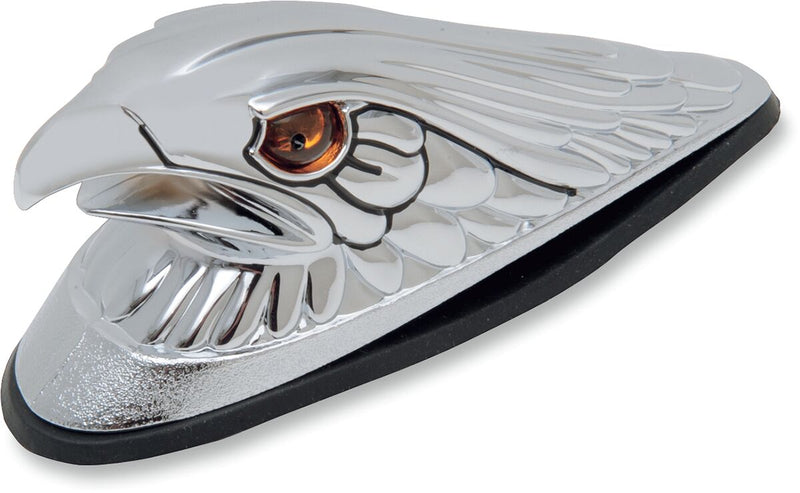Drag Specialties Eagle Head Front Fender Ornament Accent Light