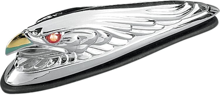 Drag Specialties Eagle Head Front Fender Ornament Accent Light - 91-6609-BC312