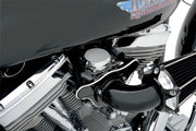 Drag Specialties Smooth Chrome Constant Velocity Carburetor Top Cover For CV Carburetors Silver Die Cast Each