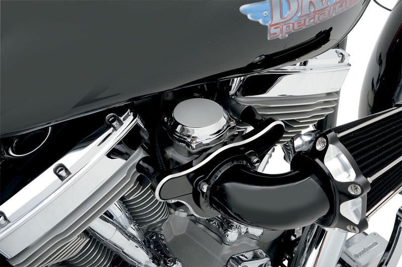 Drag Specialties Smooth Chrome Constant Velocity Carburetor Top Cover For CV Carburetors Silver Die Cast Each