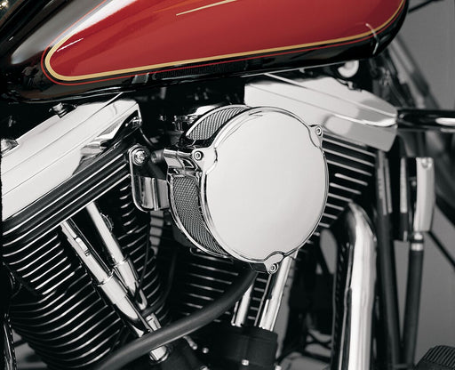 Drag Specialties High Performance 6" Dragtron™ II Air Cleaner Kit Dragtron II Chrome Silver Stainless Steel