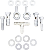 Drag Specialties Air Cleaner Breather Kit Chrome Silver