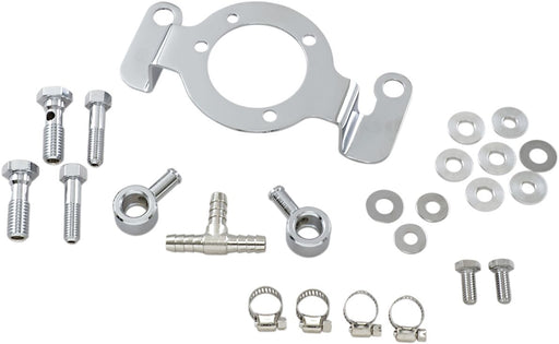 Drag Specialties Support Bracket Kit Chrome Silver