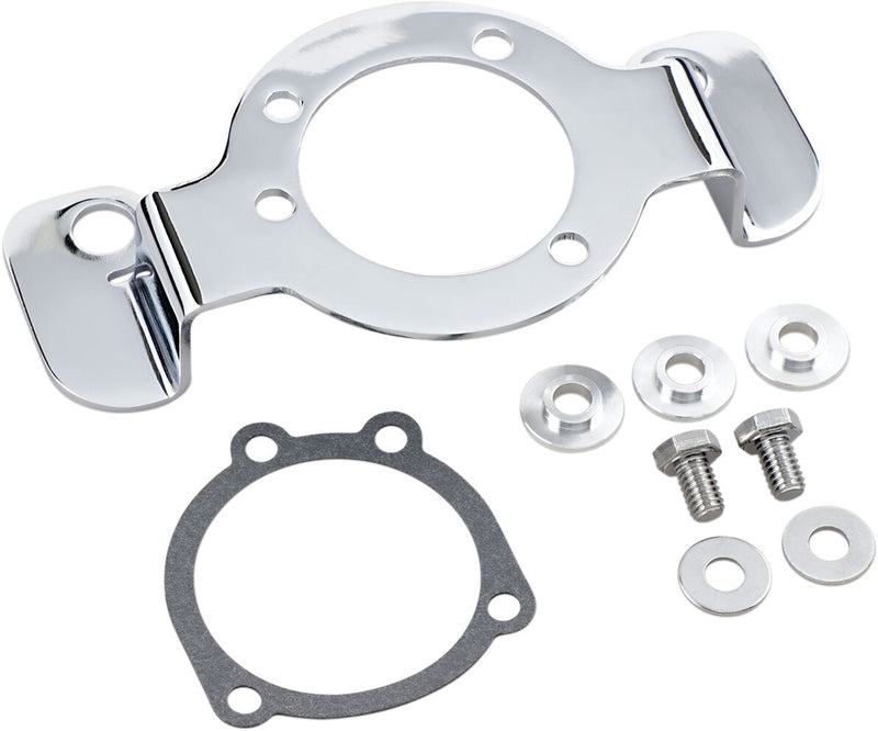 Drag Specialties Air Cleaner Support Bracket Kit Chrome Grey