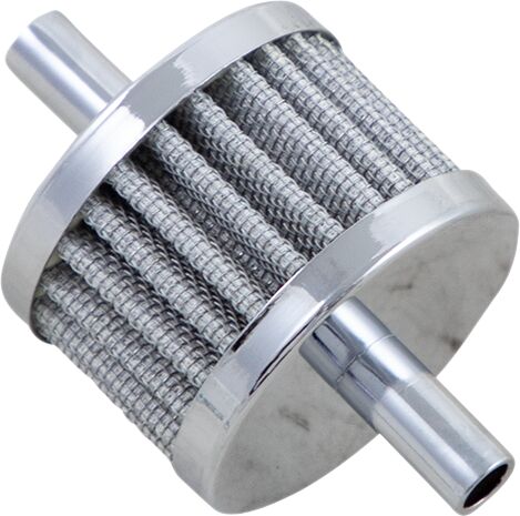 Drag Specialties Replacement Crankcase Breather Filter Chrome Silver - 35-0317-BC142