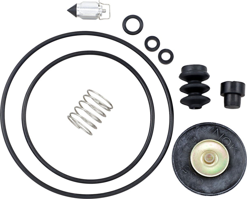 Drag Specialties Carburetor Rebuild Kit for Keihin Black Silver Rubber