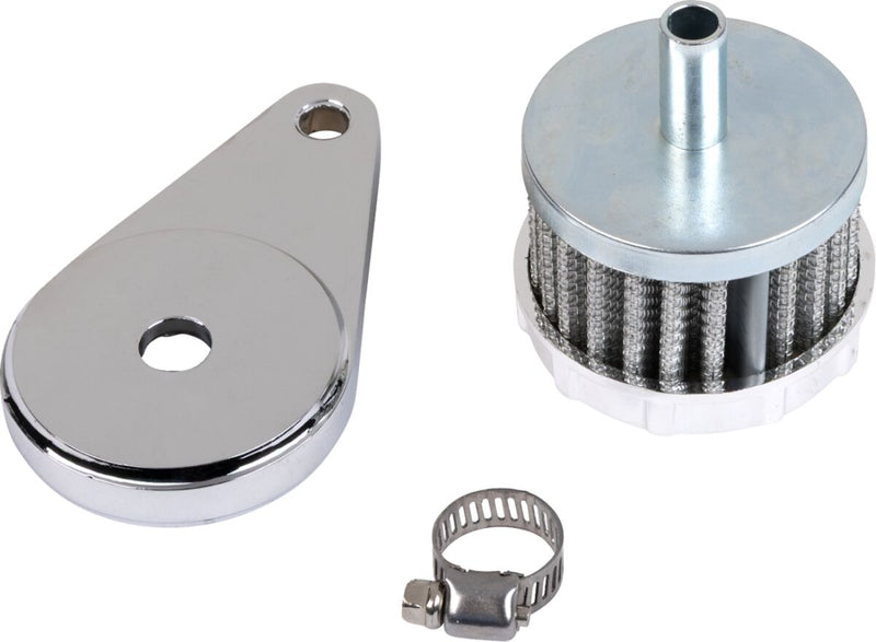 Drag Specialties Crankcase Vent Filter Assembly Chrome - 35-0312-BC299
