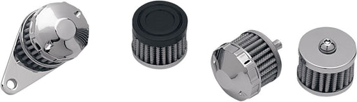 Drag Specialties Crankcase Vent Filter Assembly Chrome