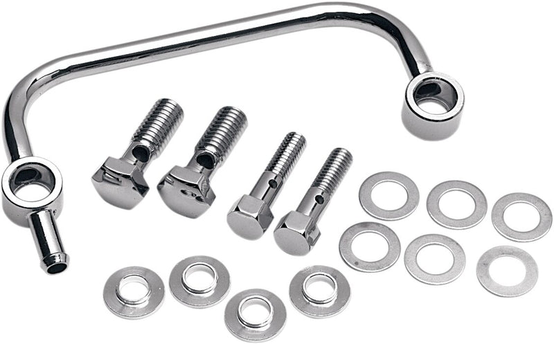 Drag Specialties Crankcase Breather Kit Chrome Silver Aluminium - 35-0321