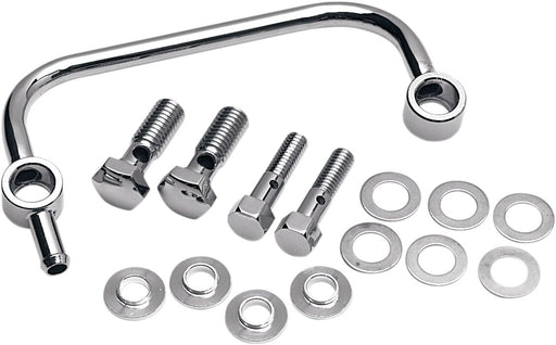 Drag Specialties Crankcase Breather Kit Chrome Silver Aluminium