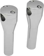 Drag Specialties Handlebar Riser Sockets Chrome Silver Bolt Top Straight Aluminium Pair - 57-6002A-SC