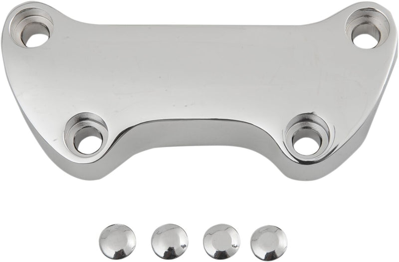 Drag Specialties Handlebar Clamp Chrome Silver Smooth Aluminium - 03-0107NU-BC213
