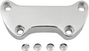 Drag Specialties Handlebar Clamp Chrome Silver Skirt Smooth Aluminium - 030106ANU-BC213