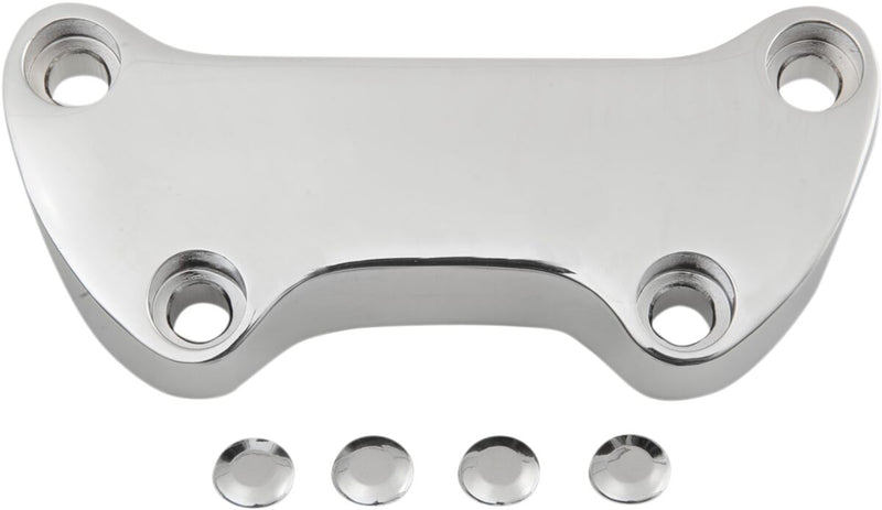 Drag Specialties Handlebar Clamp Chrome Silver Skirt Smooth Aluminium - 030106ANU-BC213