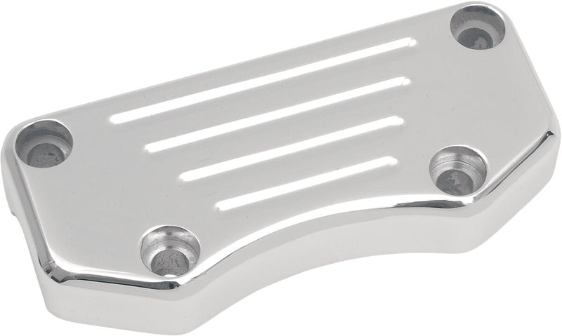 Drag Specialties Buffalo Handlebar Clamp Chrome Silver Ball-Milled Aluminium - 290652