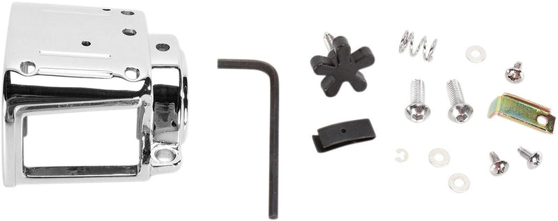 Drag Specialties Handlebar Switch Housing Kit Chrome Silver Left Lower Aluminium