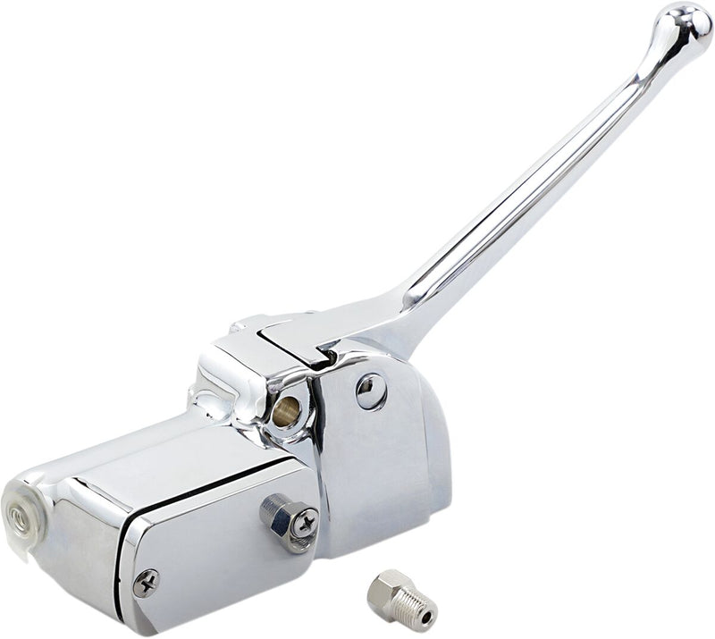 Drag Specialties Front Brake Master Cylinder Assembly Lever Assembly Chrome Silver Aluminium - 20023A-BX-LB2