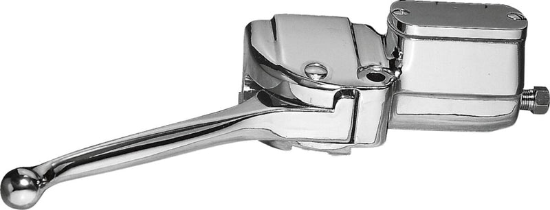 Drag Specialties Front Brake Master Cylinder Assembly Lever Assembly Chrome Silver Aluminium Each