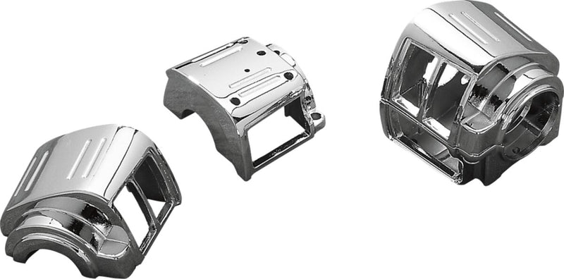 Drag Specialties Handlebar Switch Housing Kit Chrome Silver Left Lower Aluminium - 07-0544/5-SC3
