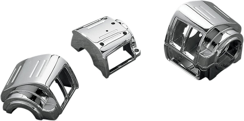 Drag Specialties Handlebar Switch Housing Kit Chrome Silver Left Lower Aluminium