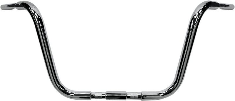 Drag Specialties 1-1/4" Buffalo Springer Handlebar Chrome Silver Steel - 300345